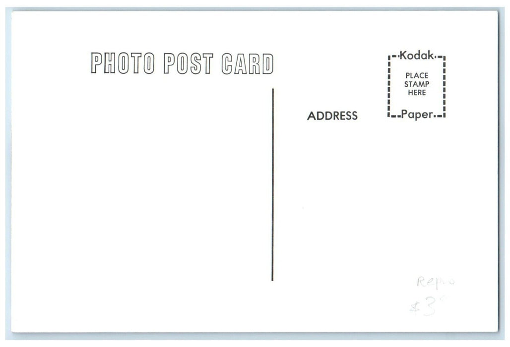 c1960's Montezuma Iowa Railroad Vintage Train Depot Station RPPC Photo Postcard