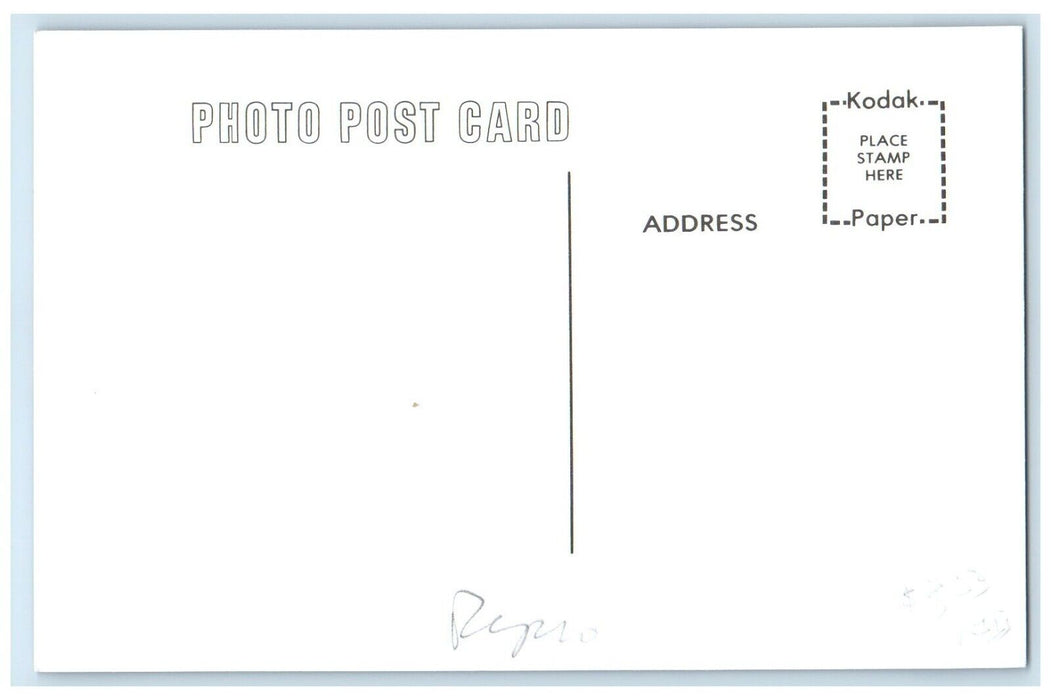 c1960's New London Iowa Railroad Vintage Train Depot Station RPPC Photo Postcard