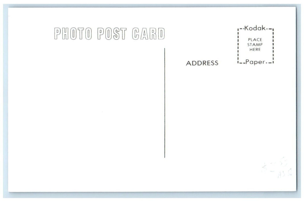 c1960 CRIP Harper Iowa Vintage Railroad Train Depot Station RPPC Photo Postcard