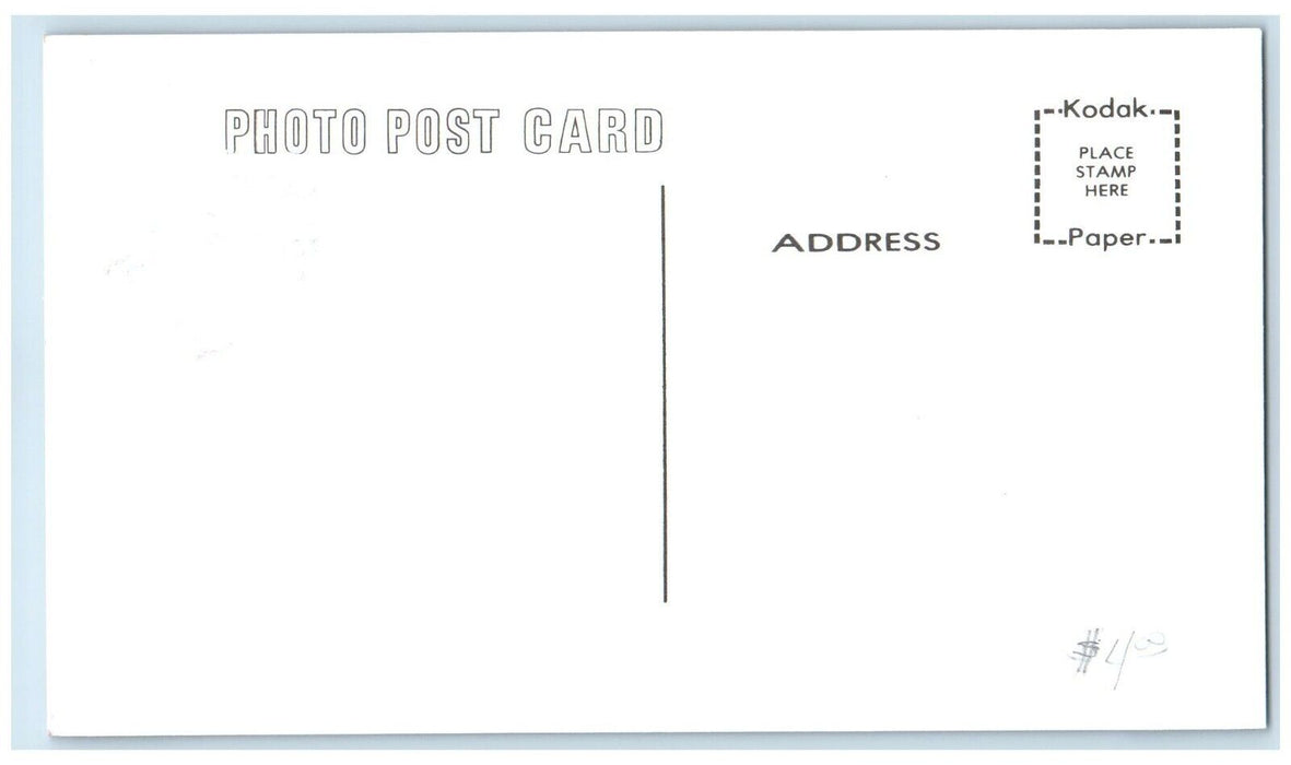 c1960 C&NW Kamrar Iowa Railroad Vintage Train Depot Station RPPC Photo Postcard
