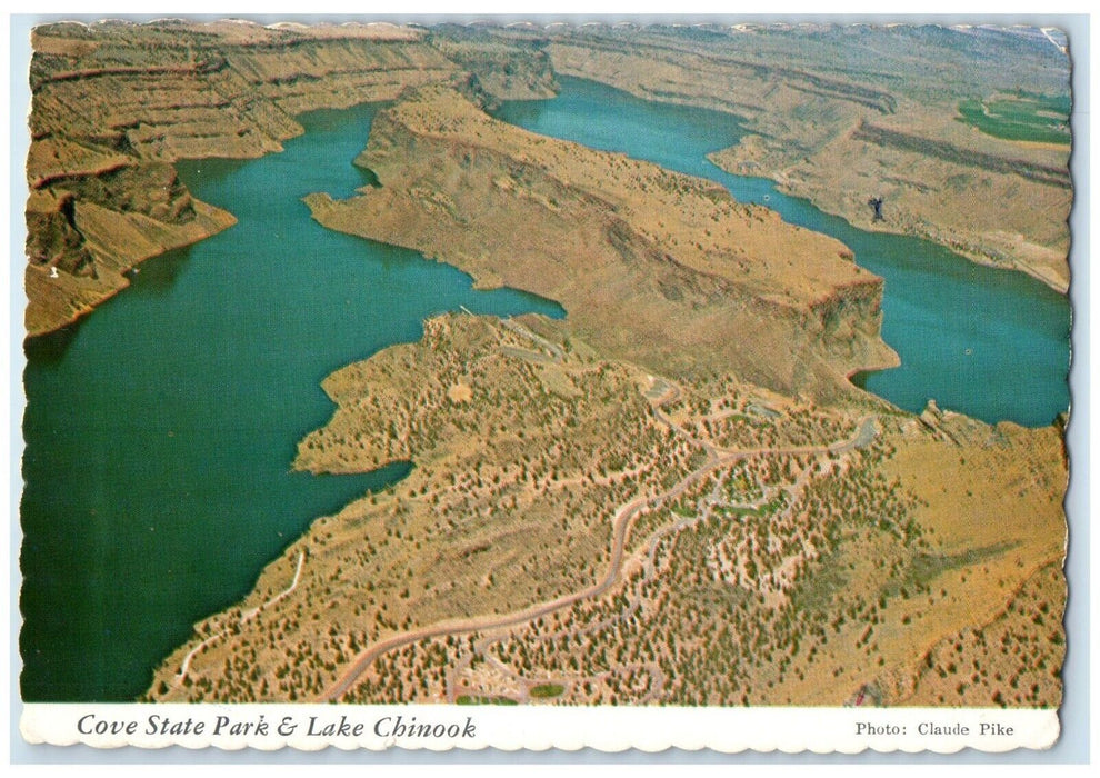 1970 River Cove State Park Lake Chinook Central Madras Deschutes Oregon Postcard