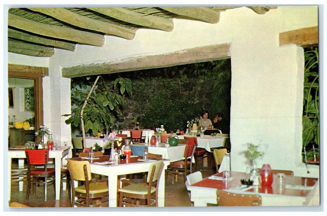 c1960 Interior Apartment Room La Posta Restaurant Mesilla New Mexico NM Postcard