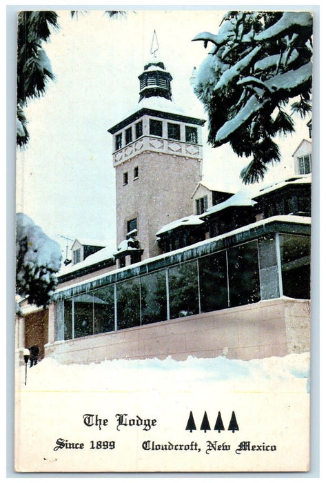 1960 Exterior View Lodge Building Cloudcroft New Mexico Antique Antique Postcard