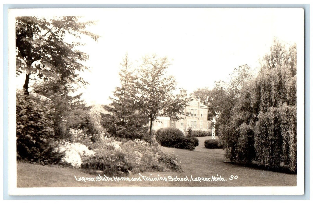 Lapeer State Home And Training School Lapeer Michigan MI RPPC Photo Postcard