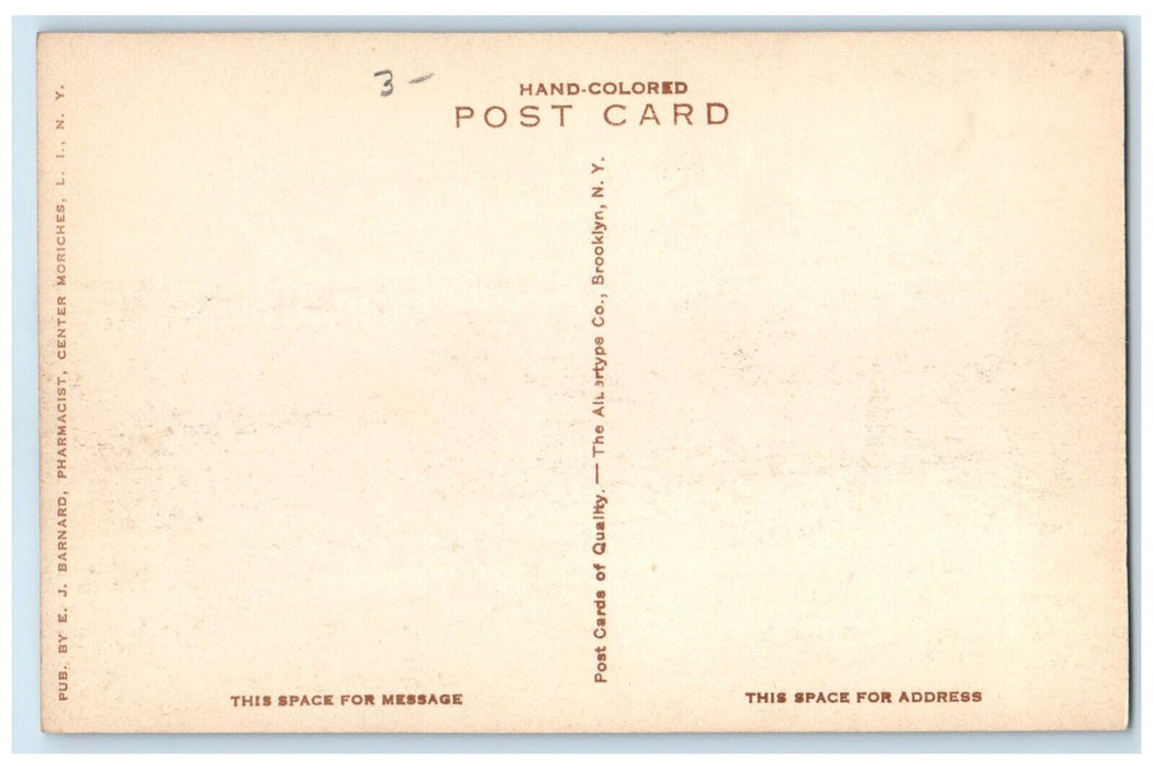 c1920 Evanhoe's Point Great  Bay Center Moriches Long Island New York Postcard