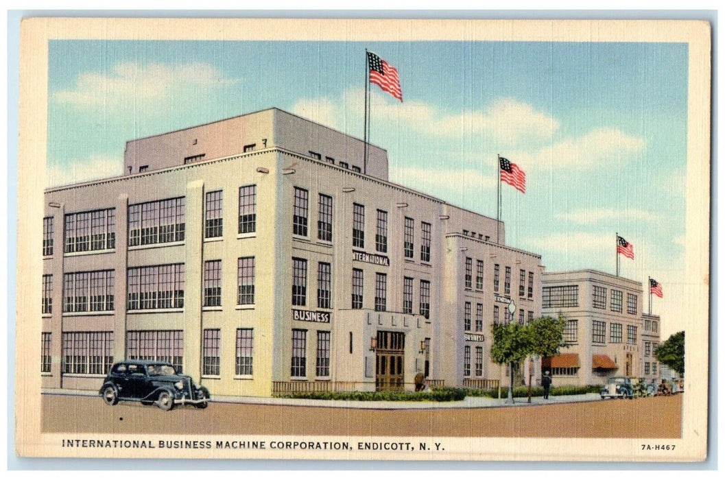 c1940 International Business Machine Corporation Endicott New York NY Postcard