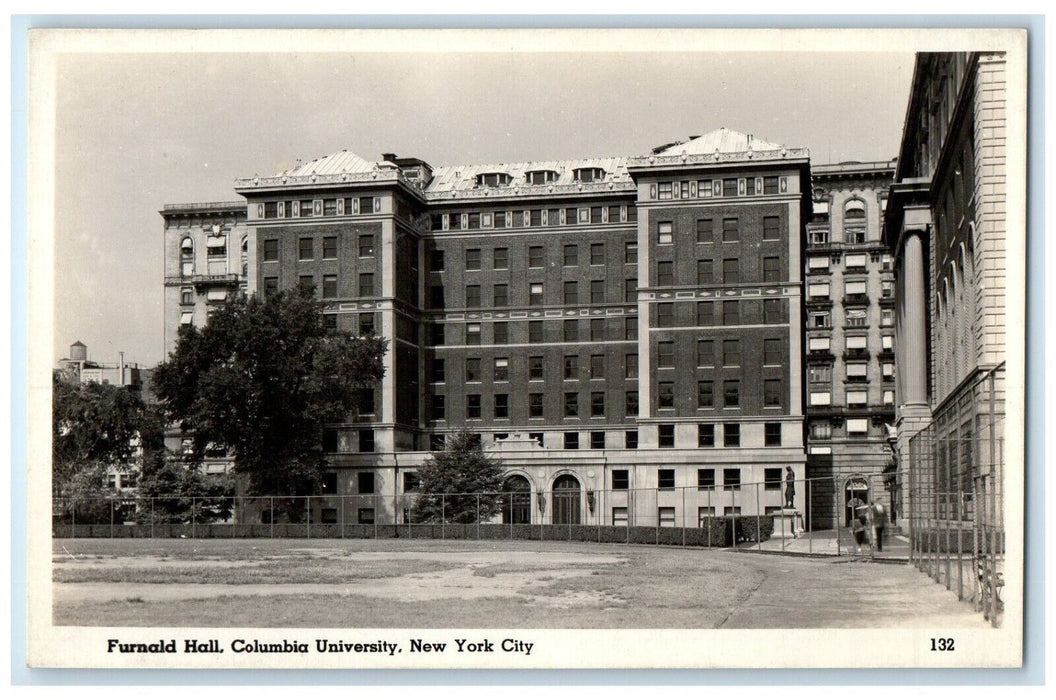 c1940's Furnald Hall Columbia University New York City NY RPPC Photo Postcard