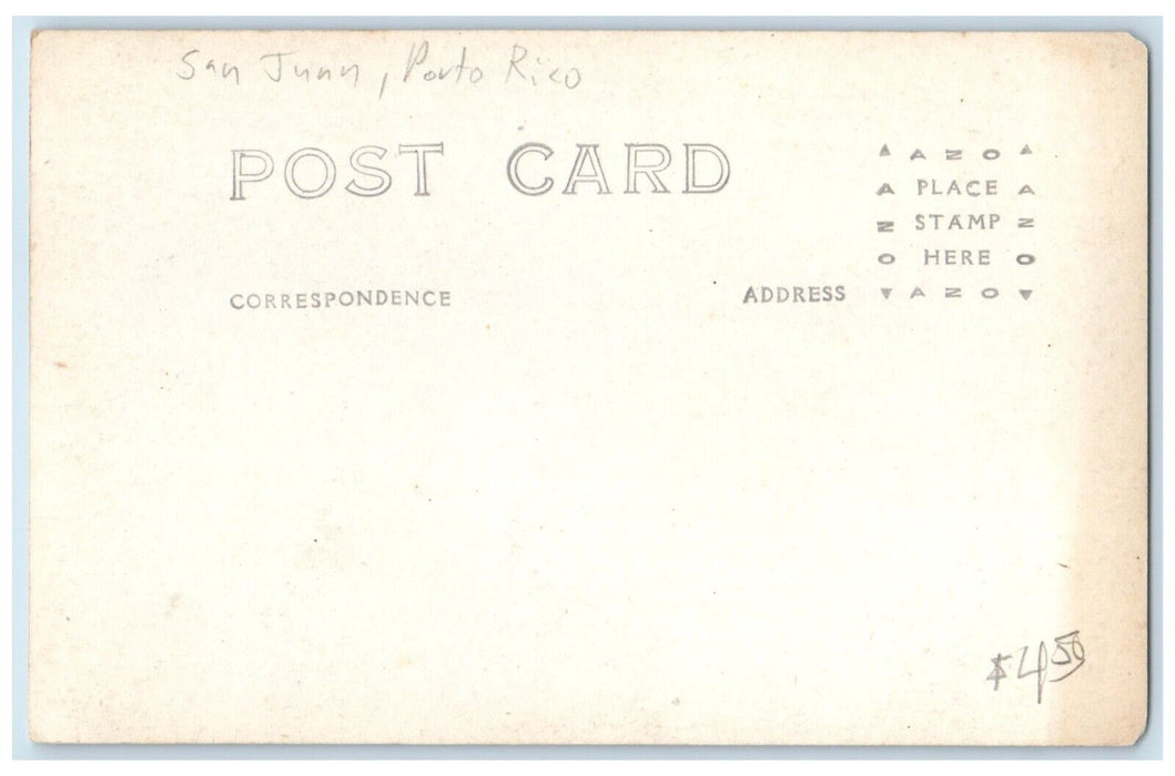 c1910's Governor Palace & Harbor San Juan Puerto Rico PR RPPC Photo Postcard