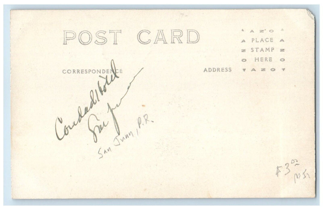 c1910's Condado Vanderbilt Hotel San Juan Puerto Rico RPPC Photo Posted Postcard