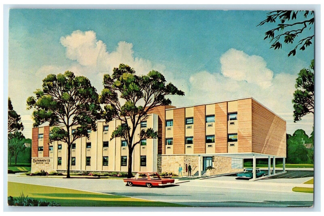 c1960 Schrafft's Restaurant Motor Inn Exterior Binghamton New York NY Postcard