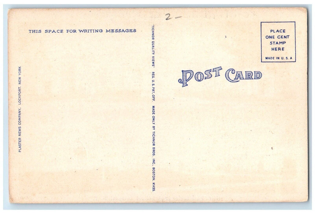 Emmet Belknap Junior High School And North Park High School Lockport NY Postcard
