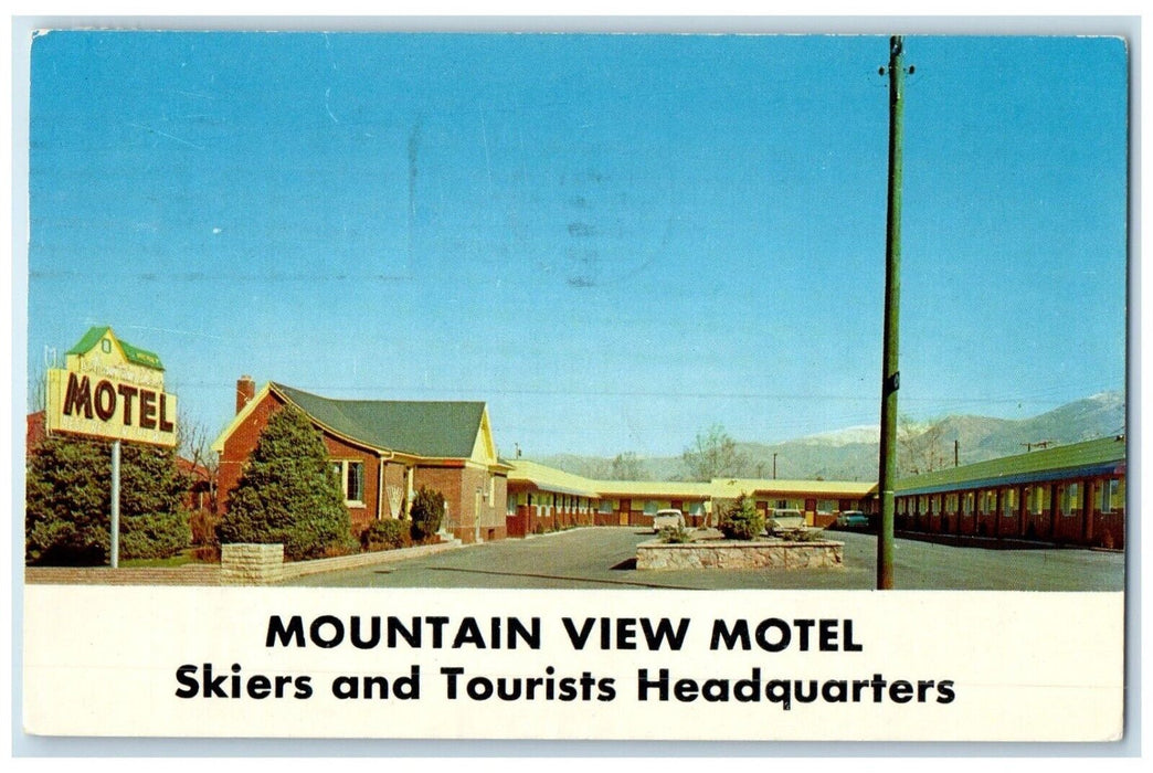 1959 Mountain Motel Skiers Tourists Headquarters Salt Lake City Utah UT Postcard