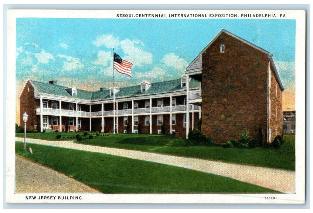 1926 New Jersey Building Sesqui Centennial Exposition Pennsylvania PA Postcard