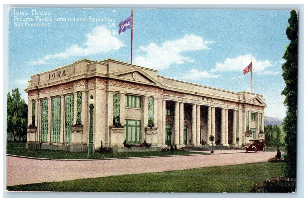 c1915 Iowa House Panama Pacific Exposition San Francisco California CA Postcard