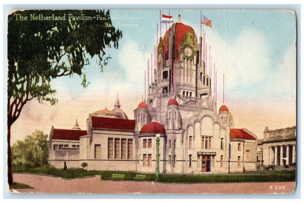 1915 Netherland Pavilion PanPac Int Exposition San Francisco California Postcard