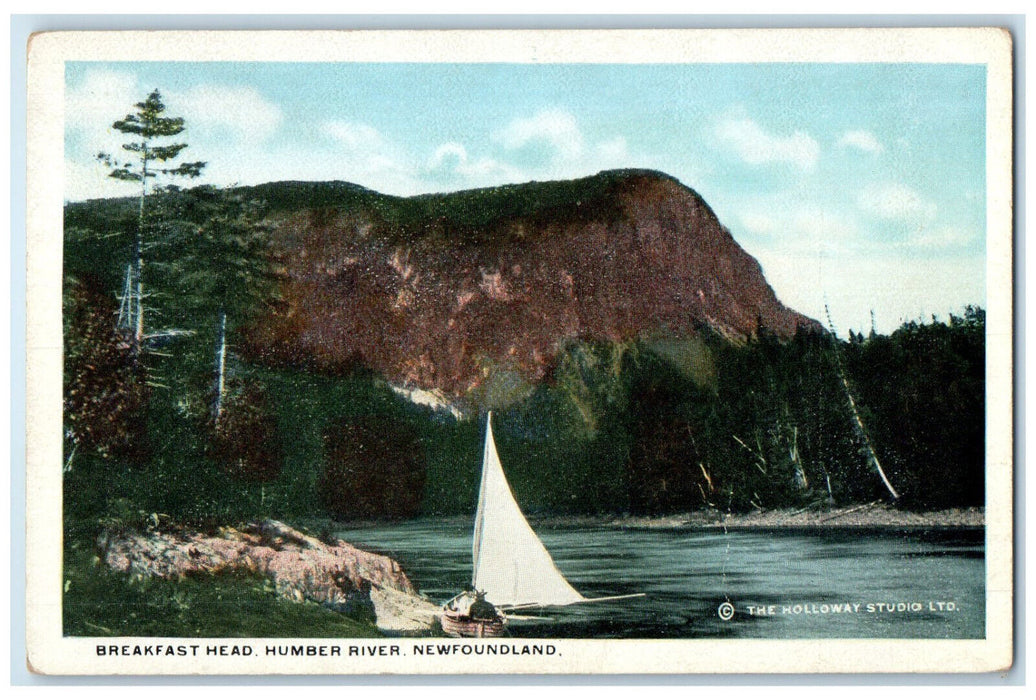 c1920's Breakfast Head Humber River Newfoundland Canada Antique Postcard