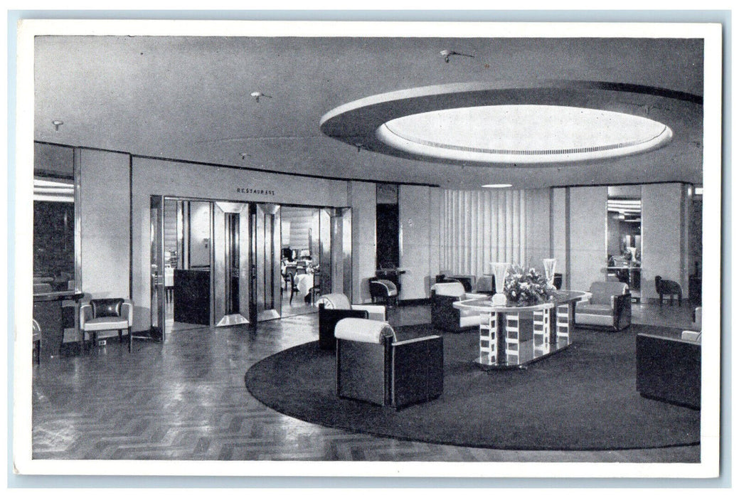 c1940's T Eaton Co. Department Store Restaurant Montreal Canada Postcard