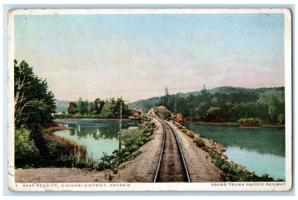 1917 Near Redditt Nibigami District Ontario Canada Pacific Railway Postcard