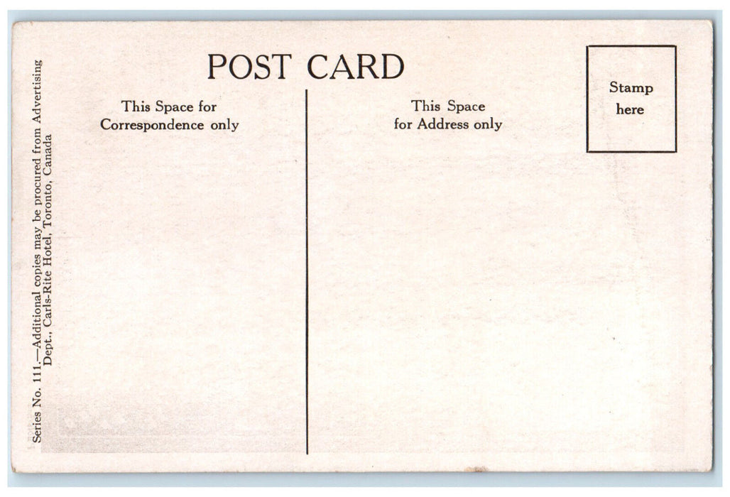 c1930's A Street In The Business Section Toronto Ontario Canada Postcard