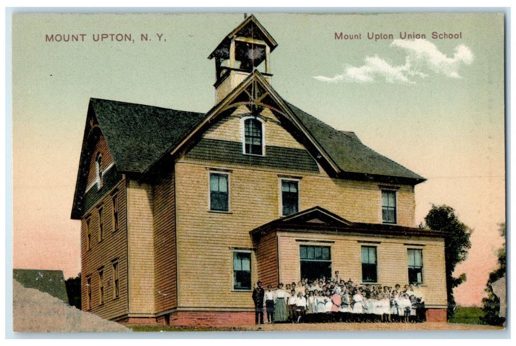 c1910's Mount Upton Union School Mount Upton New York NY Antique Postcard