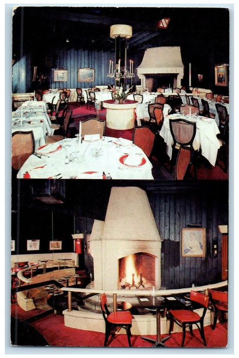 c1950's Studio Club Restaurant Mount Vernon New York NY Dual View Postcard