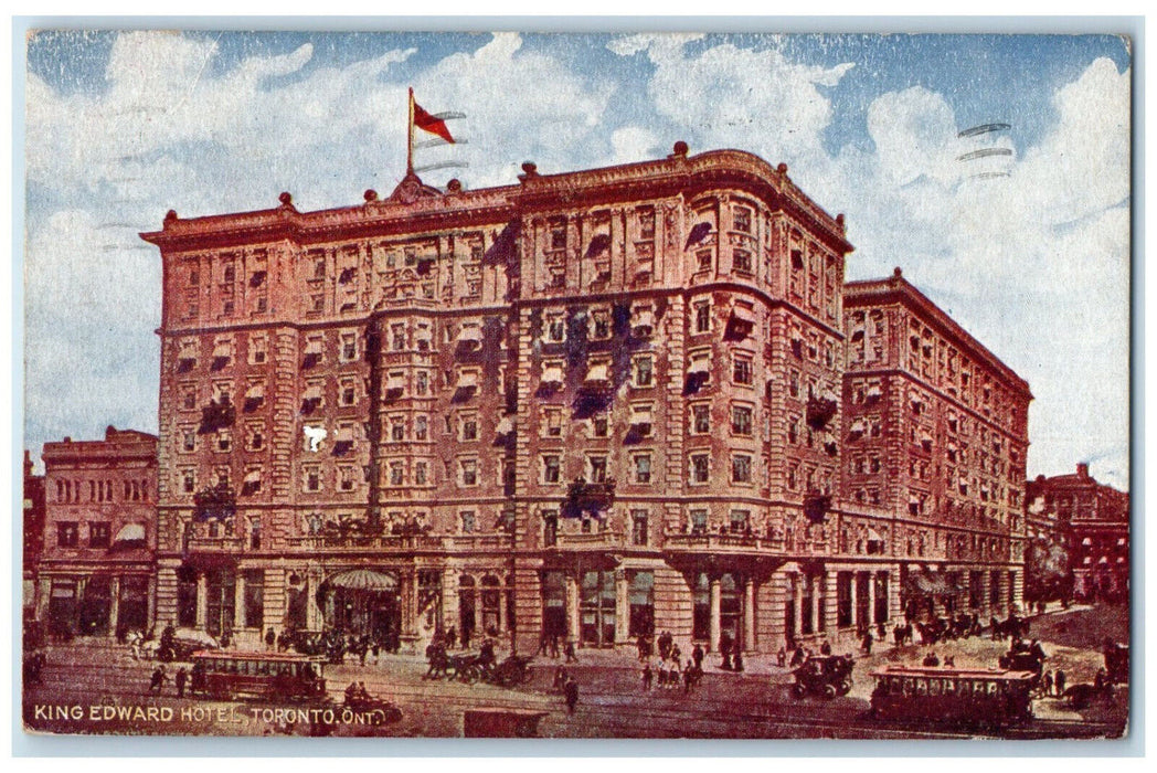 1907 King Edward Hotel Toronto Ontario Canada Posted Antique Postcard