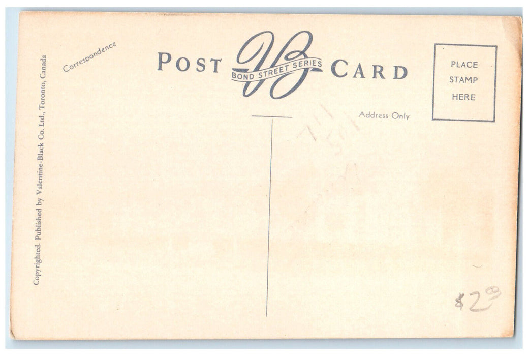 c1950's Elmdale School St. Thomas Ontario Canada Unposted Vintage Postcard