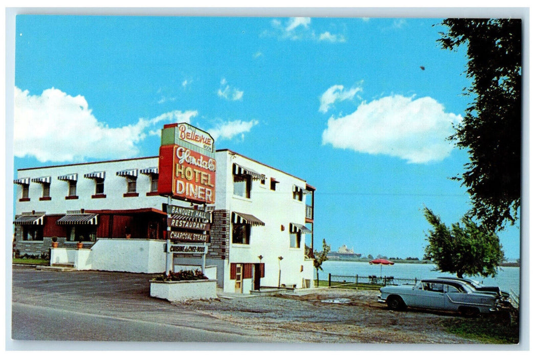 c1950's Glendale Hotel & Diner Summerstown Ontario Canada Vintage Postcard