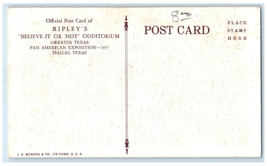 c1960 Harry Jones Ripley's Believe It Or Not Odditorium Dallas Texas TX Postcard