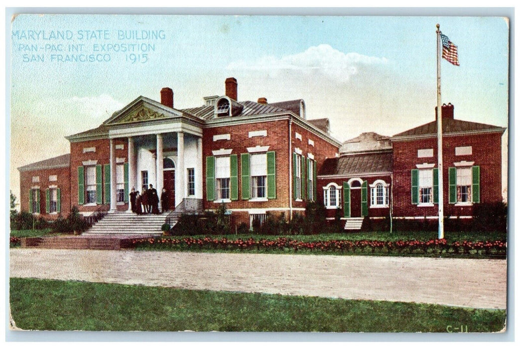 1915 Maryland State Building Pan-Pac Int Expo San Francisco California Postcard