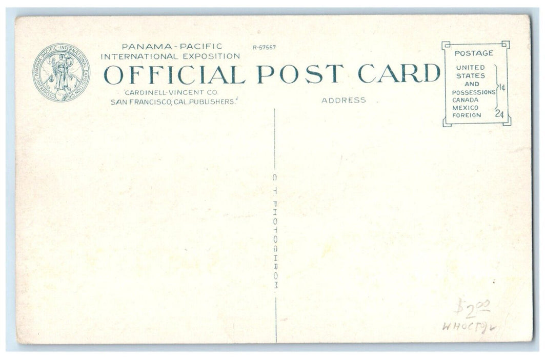 1915 Chinese Pavilion Panama-Pacific Expo San Francisco California CA Postcard