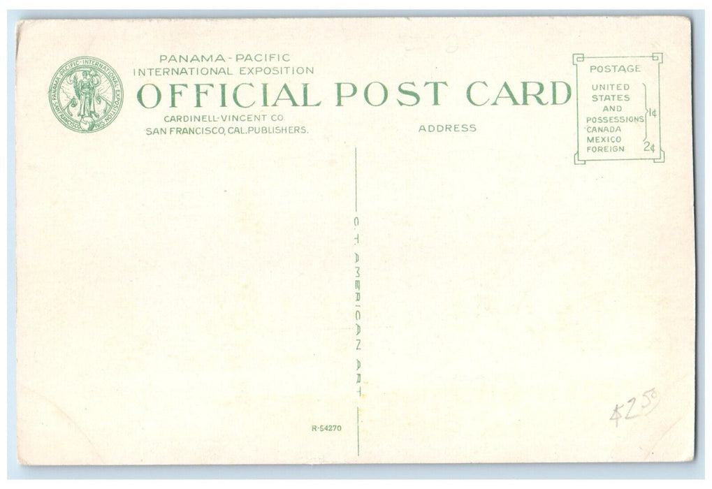 1915 Hawaiian Pavilion Panama-Pacific Expo San Francisco California CA Postcard