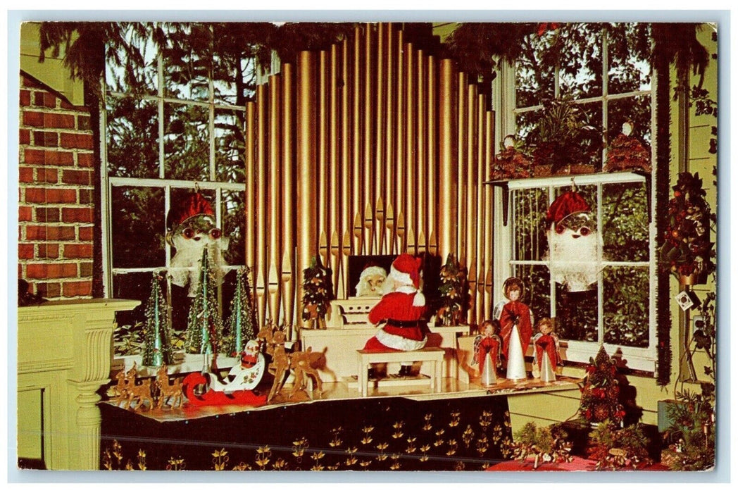 c1960 Interior View Santa Claus Shop Christmas Cove Maine ME Unposted Postcard