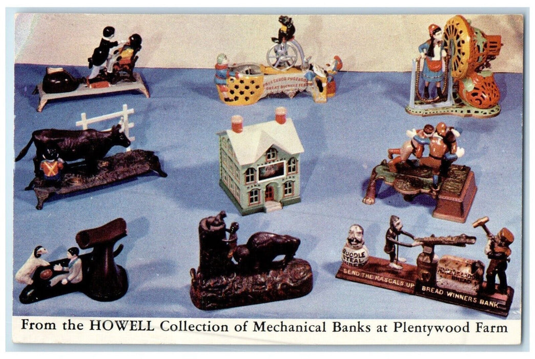 c1960 Howell Collection Mechanical Plentywood Farm Bensenville Illinois Postcard