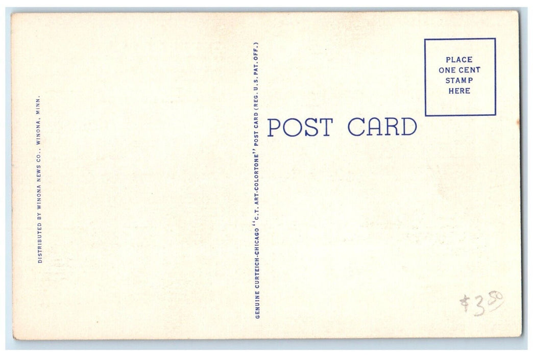 c1940 Gateway Nation Summer Playground Winona Minnesota Vintage Antique Postcard