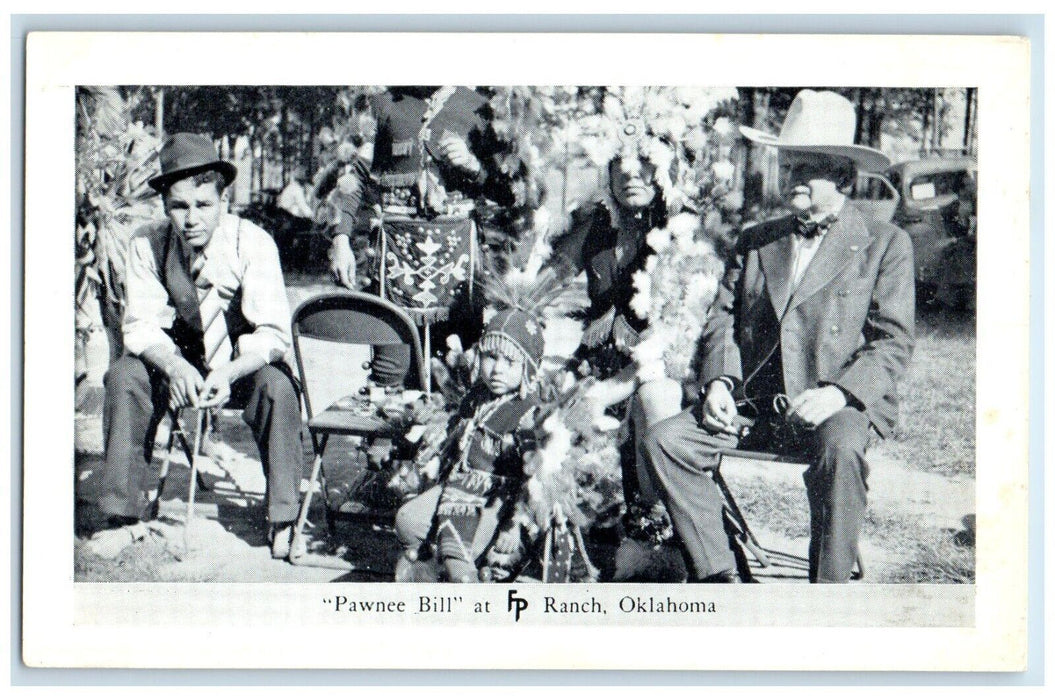 c1950's Pawnee Bill Frank Philips Woolaroc Oklahoma OK Vintage Antique Postcard