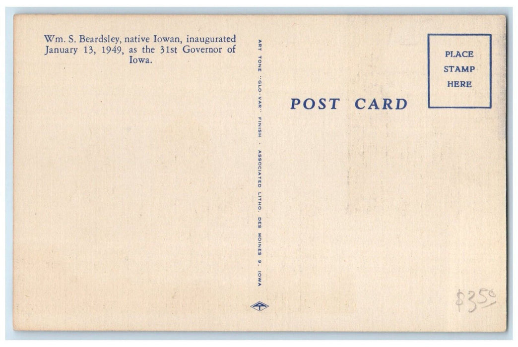 c1940 Multi-View State Motto Iowa Capitol Building Iowa Vintage Antique Postcard