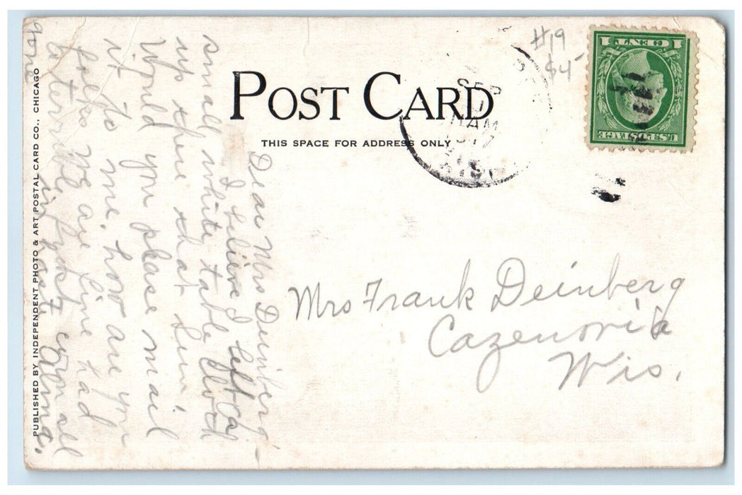 1917 Recovering Bodies Eastland Disaster Chicago Illinois IL Vintage Postcard
