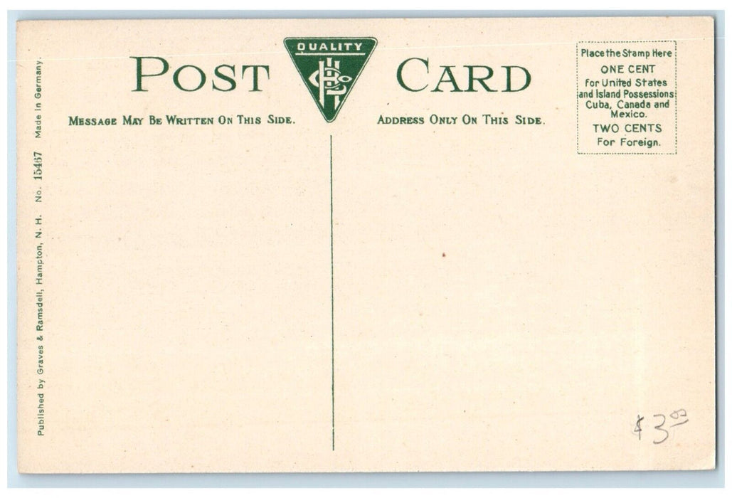 c1910's Casino Building Hampton Beach New Hampshire NH Unposted Antique Postcard