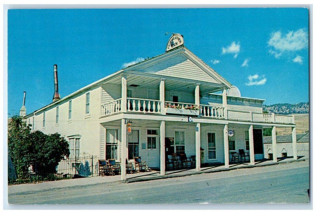 c1960's Fairweather Inn Hotel Scene Street Virginia City Montana MT Postcard