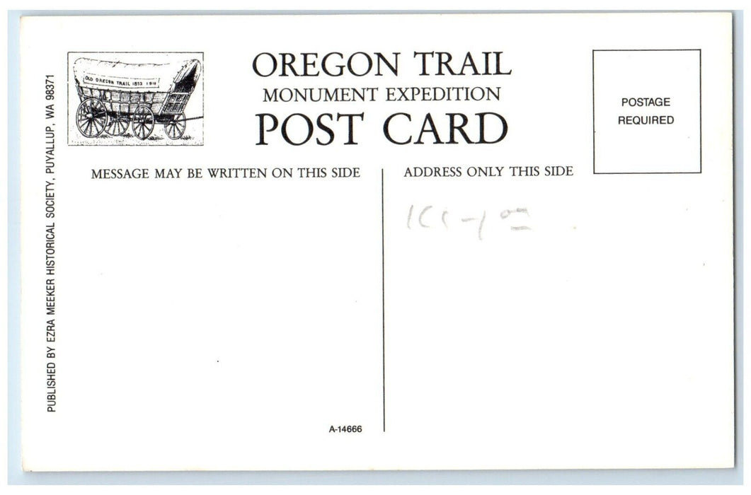 c1940 Old Oregon Trail Monument Expedition Pacific Northwest Oregon OR Postcard
