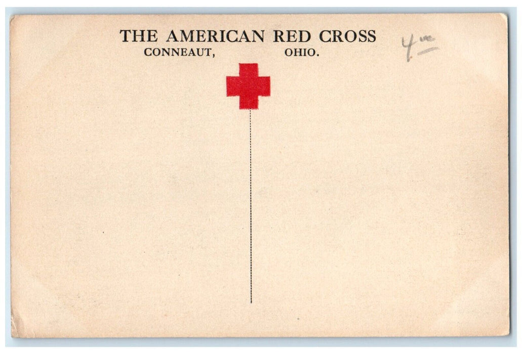 c1910 White Caps Lake Erie Conneaut Ohio American Red Cross OH Unposted Postcard