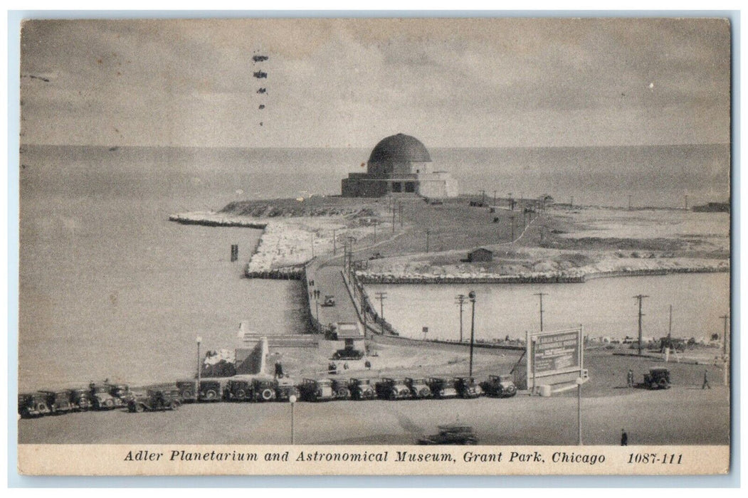 1932 Adler Planetarium Astronomical Museum Grant Park Chicago Illinois Postcard