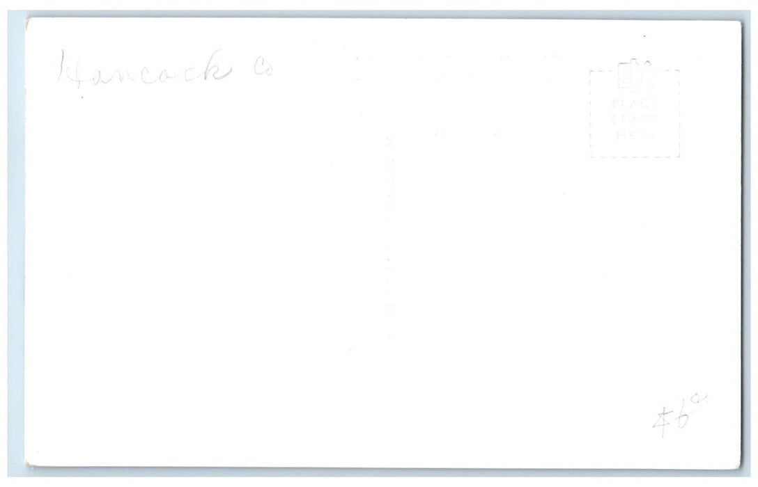 c1940's Court House Building Hancock County Garner Iowa IA RPPC Photo Postcard