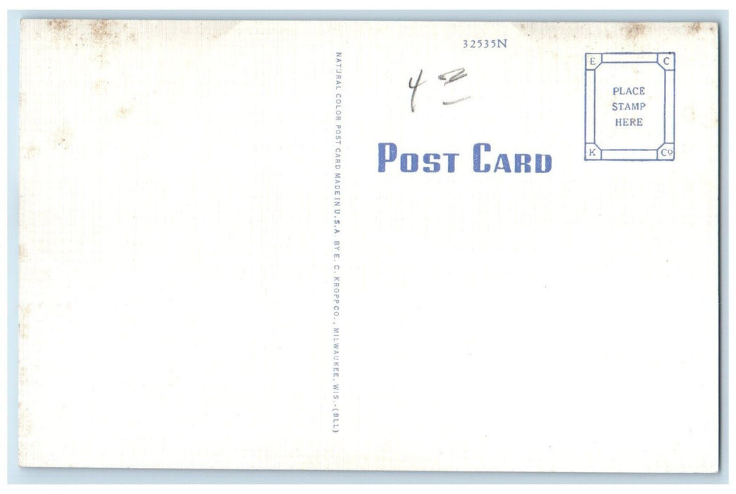 c1940 Boat Racing Mc Alester Lake Mc Alester Oklahoma Vintage Antique Postcard