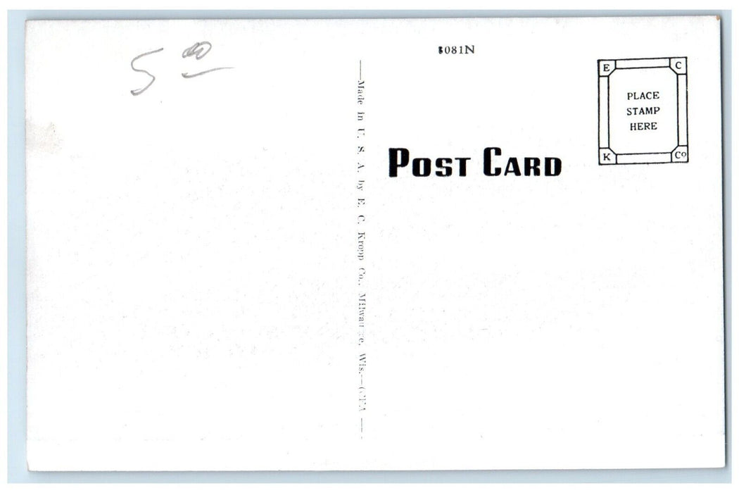 c1940 Emmanuel Episcopal Church Chapel Altar Interior Shawnee Oklahoma Postcard