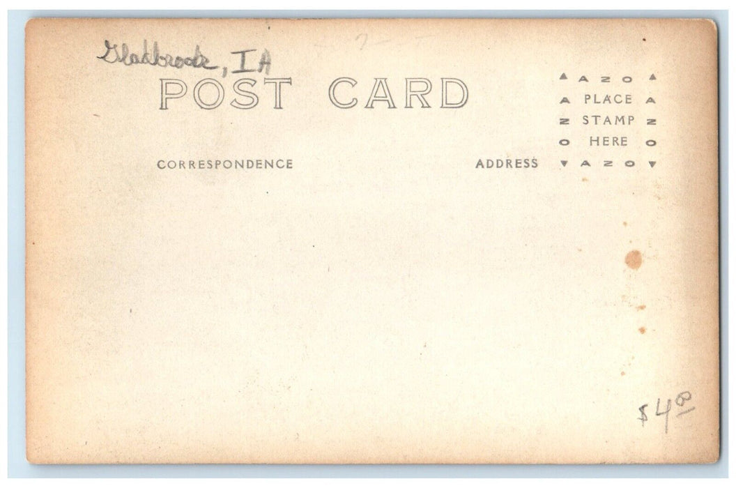 c1910's Residence Home House Gladbrook Iowa IA RPPC Photo Antique Postcard