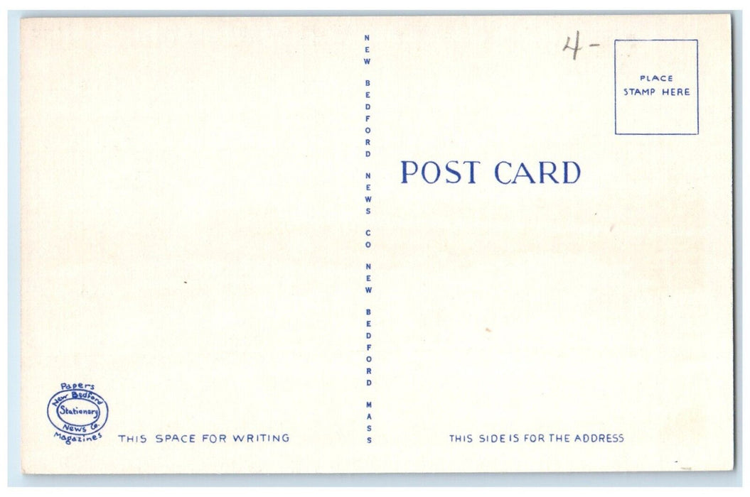 c1940 Nobska Light Beach Woods Hole Lighthouse Cape Cod Massachusetts Postcard