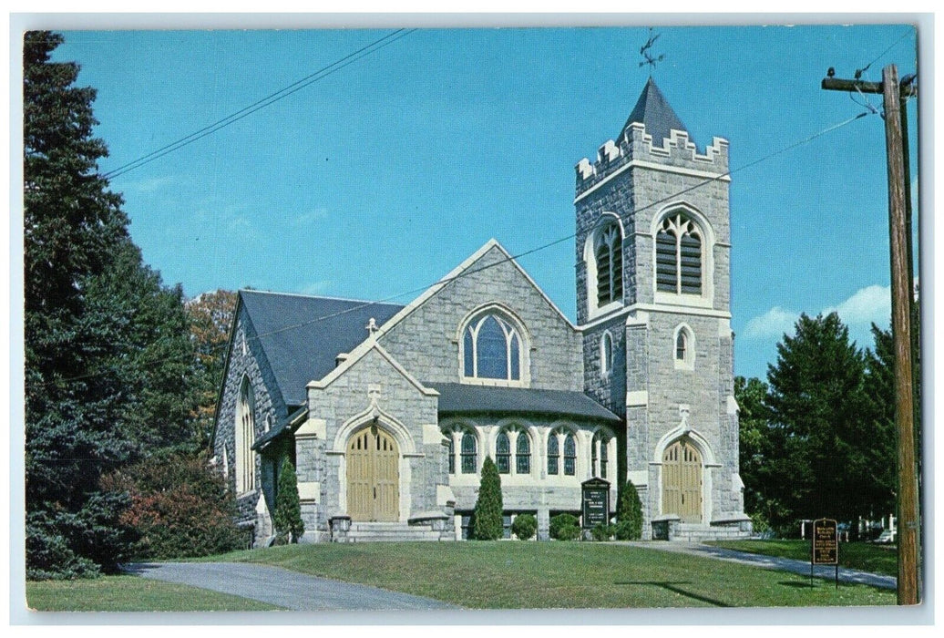 c1960 Whitinsville Methodist Church Linwood Ave. Exterior Massachusetts Postcard