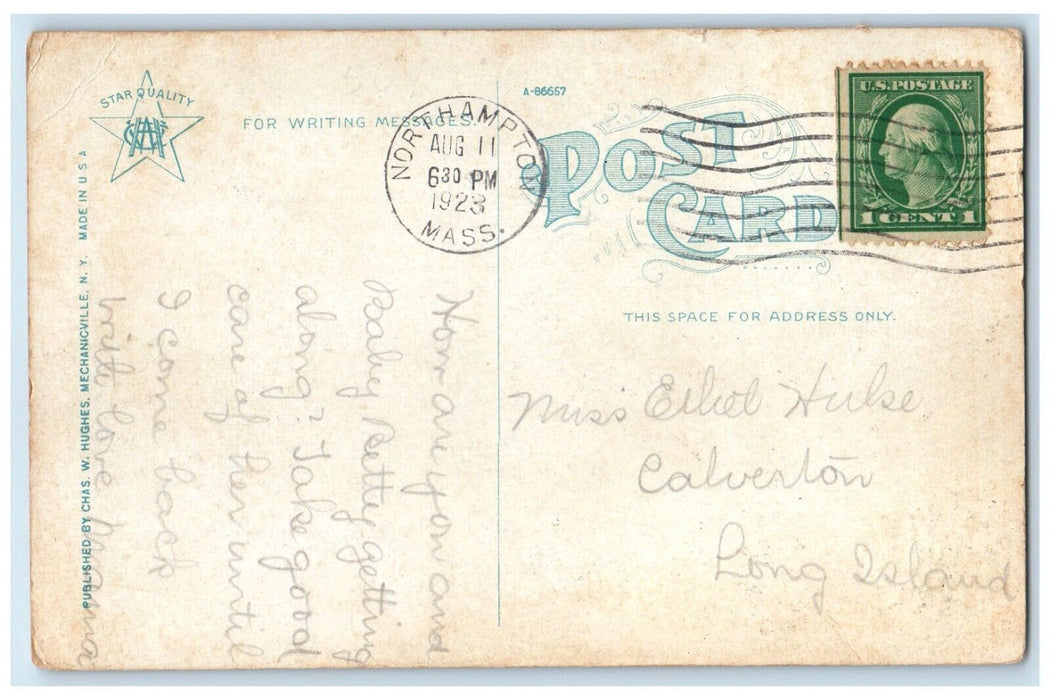 1923 Jacobs Ladder Roadway Road Classic Car West Becket Massachusetts Postcard